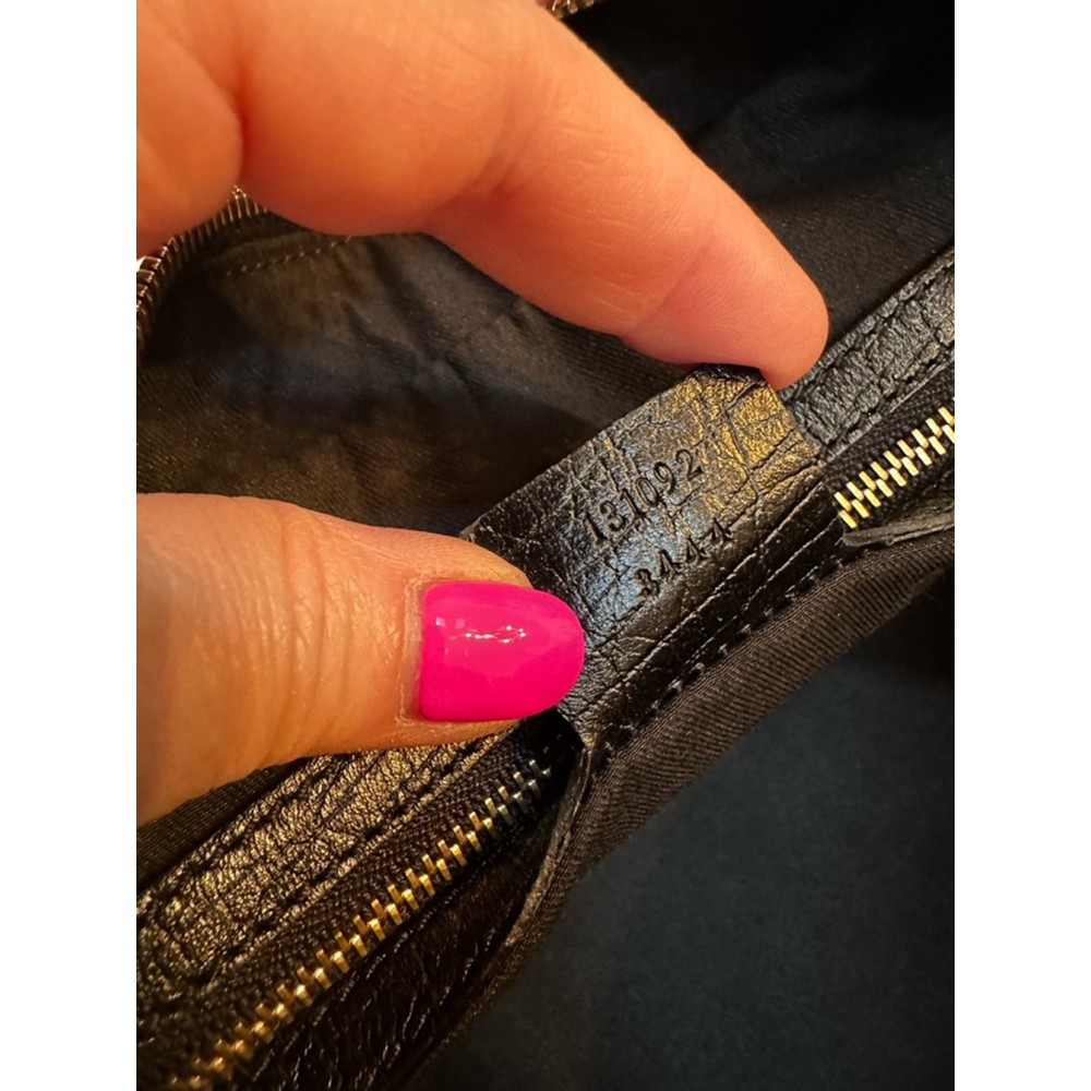Gucci Black Canvas & Leather Sherry Line Horsebit Shoulder Bag - Picture 15 of 16